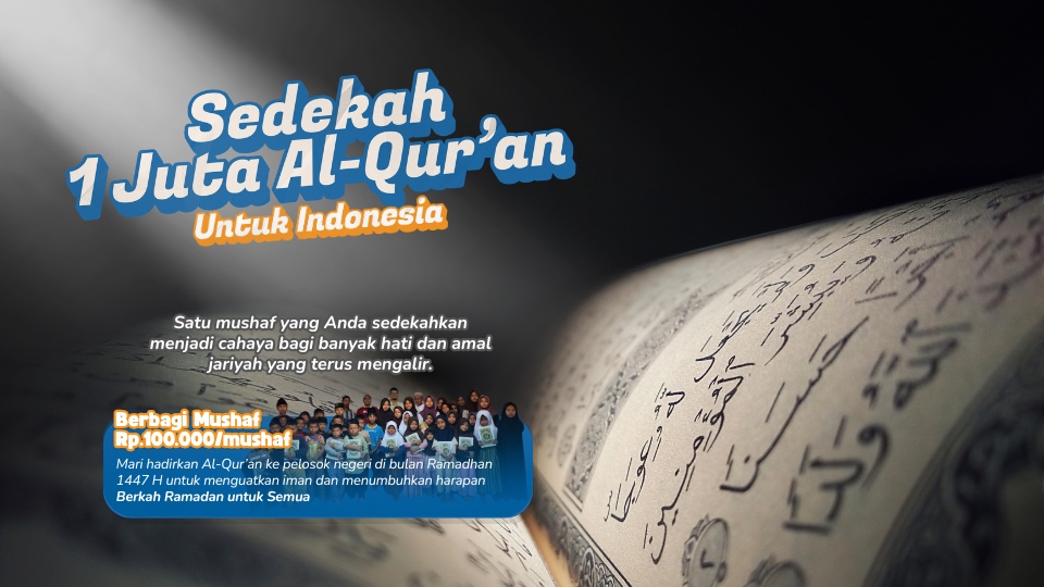 Sedekah 1 Juta Al Qur'an Untuk Indonesia